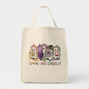 Schattigee geesten kristallen Halloween magie esth Tote Bag