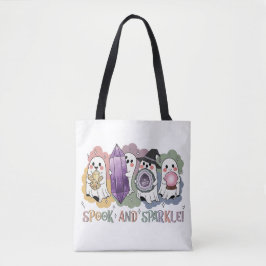 Schattigee geesten kristallen Halloween magie esth Tote Bag
