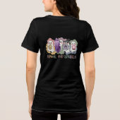 Schattigee geesten kristallen Halloween magie esth Tri-Blend Shirt (Achterkant)