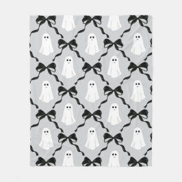 Schattigee geesten met Coquette Black Bows Hallowe Fleece Deken