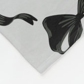 Schattigee geesten met Coquette Black Bows Hallowe Fleece Deken (Hoek)