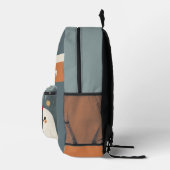 Schattigee geesten met de naam Whimsical Halloween Bedrukte Rugzak (Rechts)