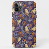 Schattigee geesten met herfstbladeren Paarse Oranj Case-Mate iPhone Case (Achterkant)