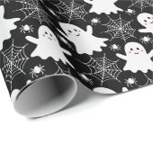 Schattigee geesten | Spinnen | Spider Webs Hallowe Cadeaupapier (Rol Hoek)