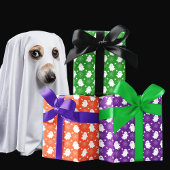 Schattigee geesten | Spinnen | Spider Webs Hallowe Inpakpapier Vel