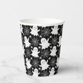 Schattigee geesten | Spinnen | Spider Webs Hallowe Papieren Bekers (Rechts)