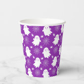 Schattigee geesten | Spinnen | Spider Webs Hallowe Papieren Bekers (Achterkant)