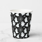 Schattigee geesten | Spinnen | Spider Webs Hallowe Papieren Bekers (Rechts)