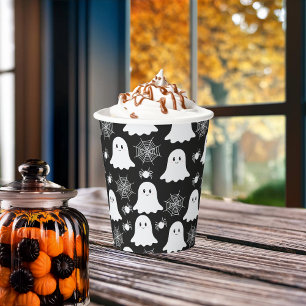Schattigee geesten   Spinnen   Spider Webs Hallowe Papieren Bekers