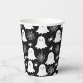 Schattigee geesten | Spinnen | Spider Webs Hallowe Papieren Bekers (Rechts)