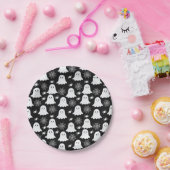 Schattigee geesten | Spinnen | Spider Webs Hallowe Papieren Bordje (Feest)