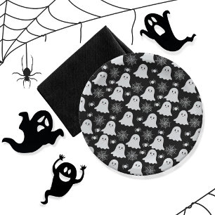 Schattigee geesten   Spinnen   Spider Webs Hallowe Papieren Bordje