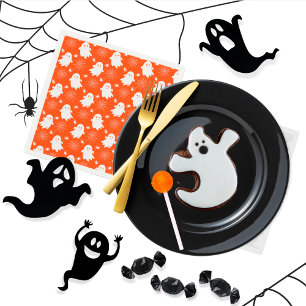 Schattigee geesten   Spinnen   Spider Webs Hallowe Servet
