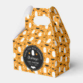 Schattigee geesten vleermuizen Oranje Baby shower  Bedankdoosjes (Voorkant Zijde)