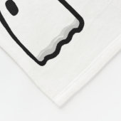 Schattigee Geesten Zwart-wit Fleece Deken (Hoek)