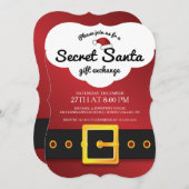 SCHATTIGEE geheime Santa Gift Exchange Party Kaart (Voorkant / Achterkant)