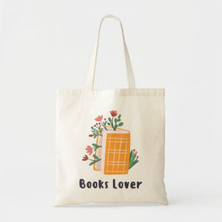 Schattigee geïllustreerde boekenliefhebber tote bag