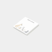 Schattigee geïllustreerde Hondenrassen gepersonali Post-it® Notes (Schuin)