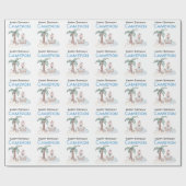 Schattigee geïllustreerde piratenpartij cadeaupapier (Vlak)