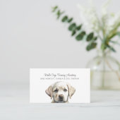 Schattigee geïllustreerde puppy hondentrainer visitekaartje (Staand voorkant)