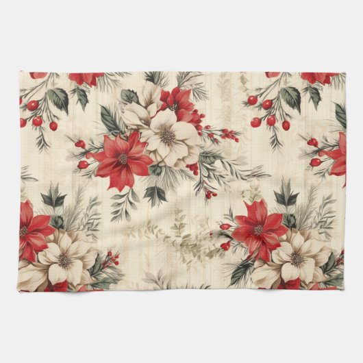 Schattigee  geïnspireerde Kerst Keuken Handdoek (Horizontaal)