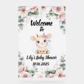 Schattigee geit Baby shower acryl teken Acryl Bord (Voorkant)