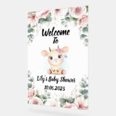 Schattigee geit Baby shower acryl teken Acryl Bord (Hoek)