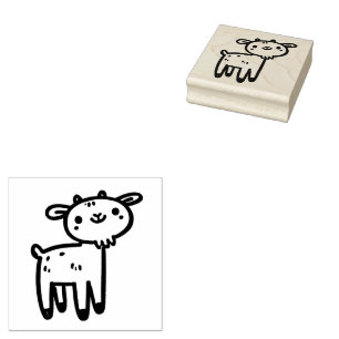 Schattigee geit Cartoon stempel