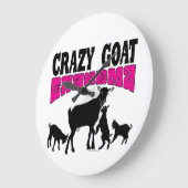 SCHATTIGEE GEIT | Crazy Goat Oma Round Grote Klok (Hoek)