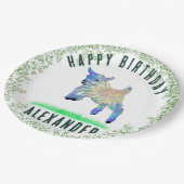 Schattigee Geit Happy Birthday Party Persoonlijke  Papieren Bordje (Gekanteld)