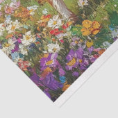 Schattigee Geit Kleurrijke Wildflower Meadow Decou Tissuepapier (Detail)