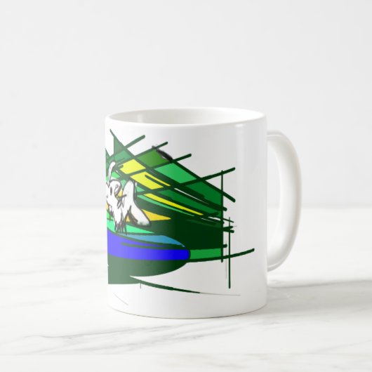 Schattigee Geit St Patrick dag Koffiemok (Voorkant rechts)