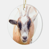 Schattigee geit straight look keramisch ornament (Links)