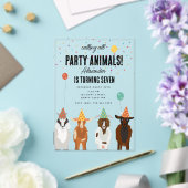 Schattigee Geiten Boerderij Partij Dieren Geit Ver Acryl Uitnodigingen (Insitu (Huwelijk))