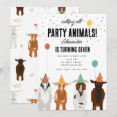 Schattigee Geiten Boerderij Partij Dieren Geit Ver Kaart (Voorkant / Achterkant)