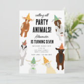 Schattigee Geiten Boerderij Partij Dieren Geit Ver Kaart (Staand voorkant)