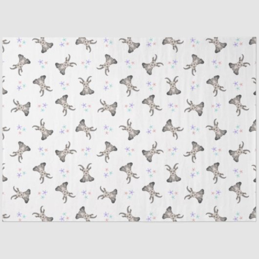 Schattigee geitenboerderij Dieren Barnyard Verjaar Tissuepapier (Voorkant)