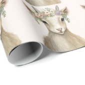 Schattigee geitenboho dierlijke Waterverf Cadeaupapier (Rol Hoek)