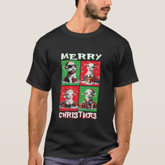 Schattigee geitenkerstdieren Lover Vrolijke kerstb T-shirt