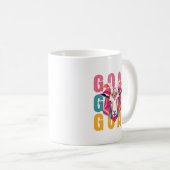 Schattigee geitenminimalistische stijl kunst koffiemok (Voorkant rechts)