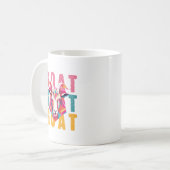 Schattigee geitenminimalistische stijl kunst koffiemok (Voorkant links)