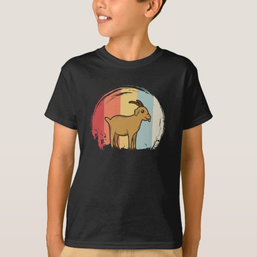 Schattigee geitenretro t-shirt (Voorkant)