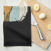 Schattigee geitenretro theedoek (Quarter Fold)