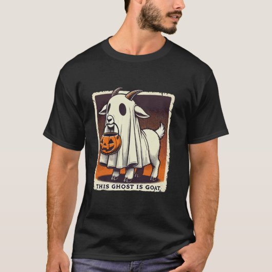 Schattigee Geitenspook Pun Meme Trick or treat Fun T-shirt (Voorkant)