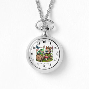 Schattigee gekke boekenvrouw horloge