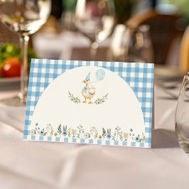 Schattigee Gekke Goose Food Tent Place Card Plaatskaartje