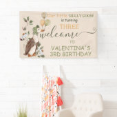 Schattigee Gekke Goose Nursery Rhymes Verjaardag W Spandoek (Insitu)