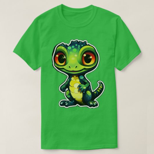 Schattigee gekko gekko mam grappige gekko 2 t-shirt (Design voorkant)