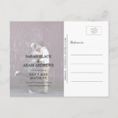 Schattigee gekromde tekst | Foto's opslaan van het Aankondigingskaart (Achterkant)