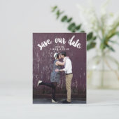 Schattigee gekromde tekst | Foto's opslaan van het Aankondigingskaart (Staand voorkant)